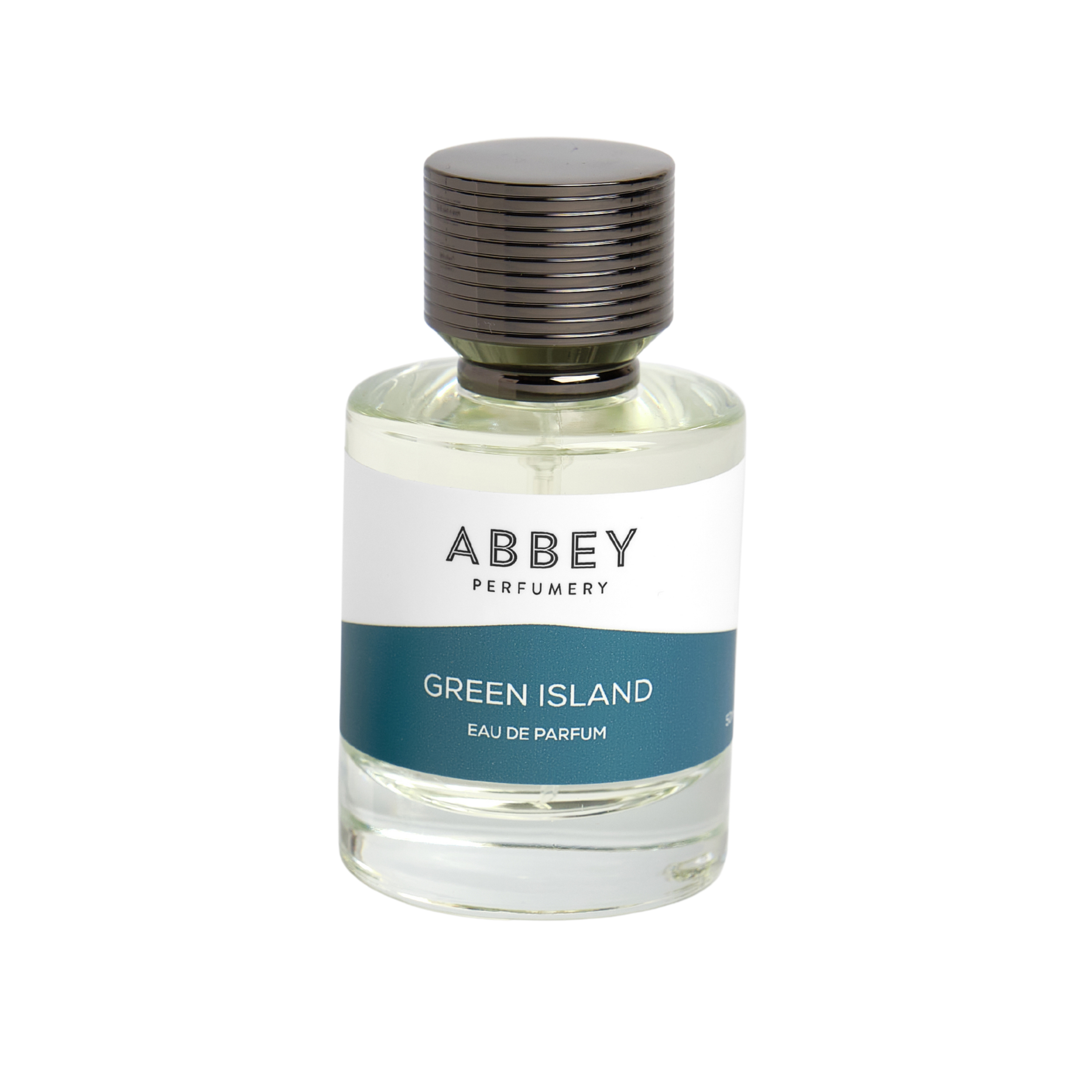 Green Island perfume bottle 50ml on transparent background