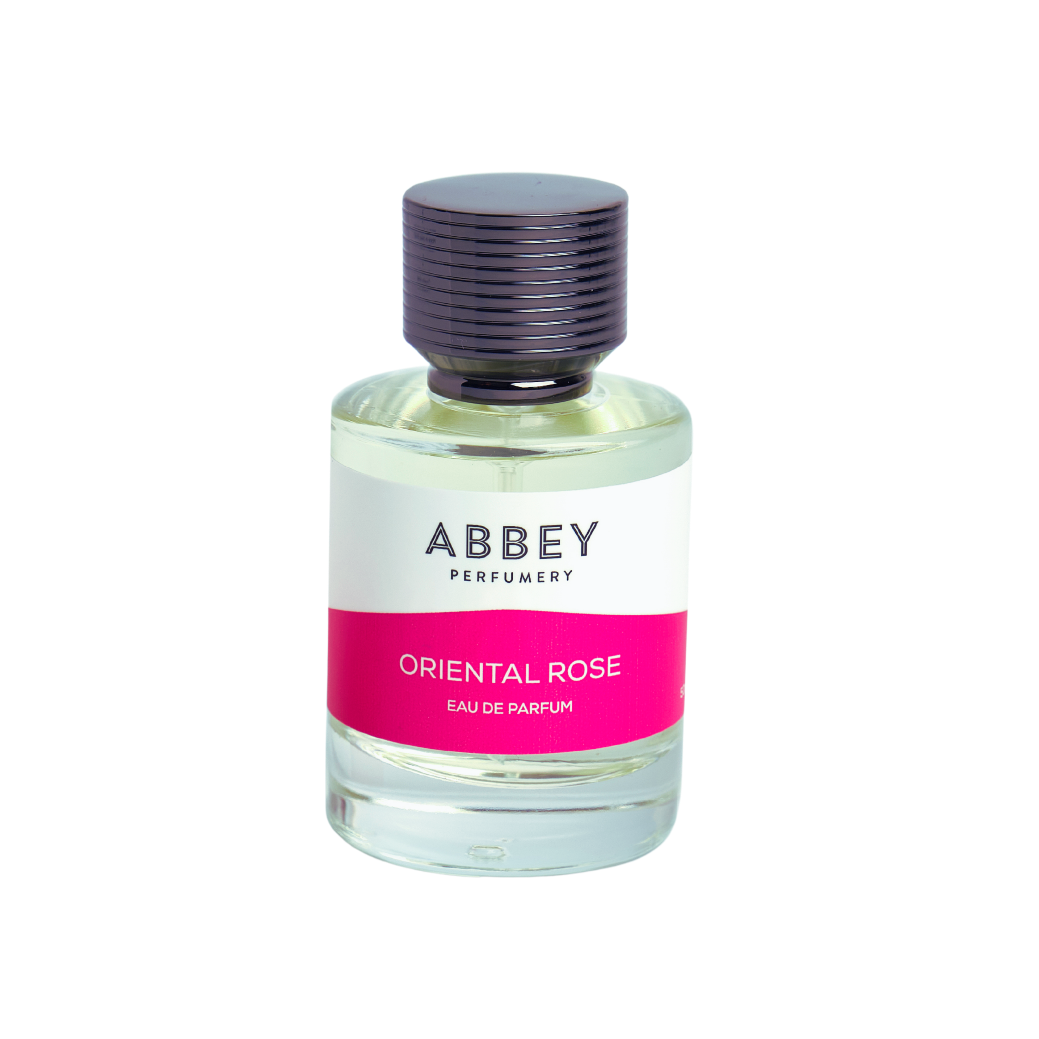 Oriental Rose perfume bottle 50ml on transparent background