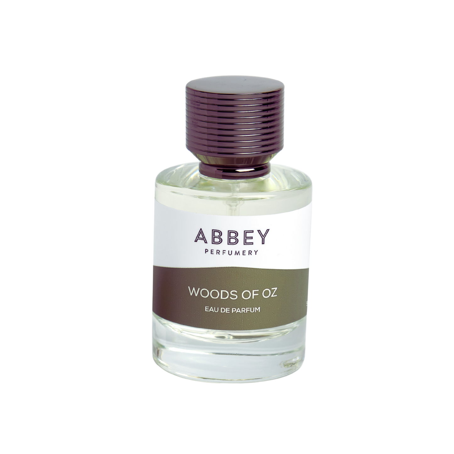 Woods of Oz perfume bottle 50ml on transparent background