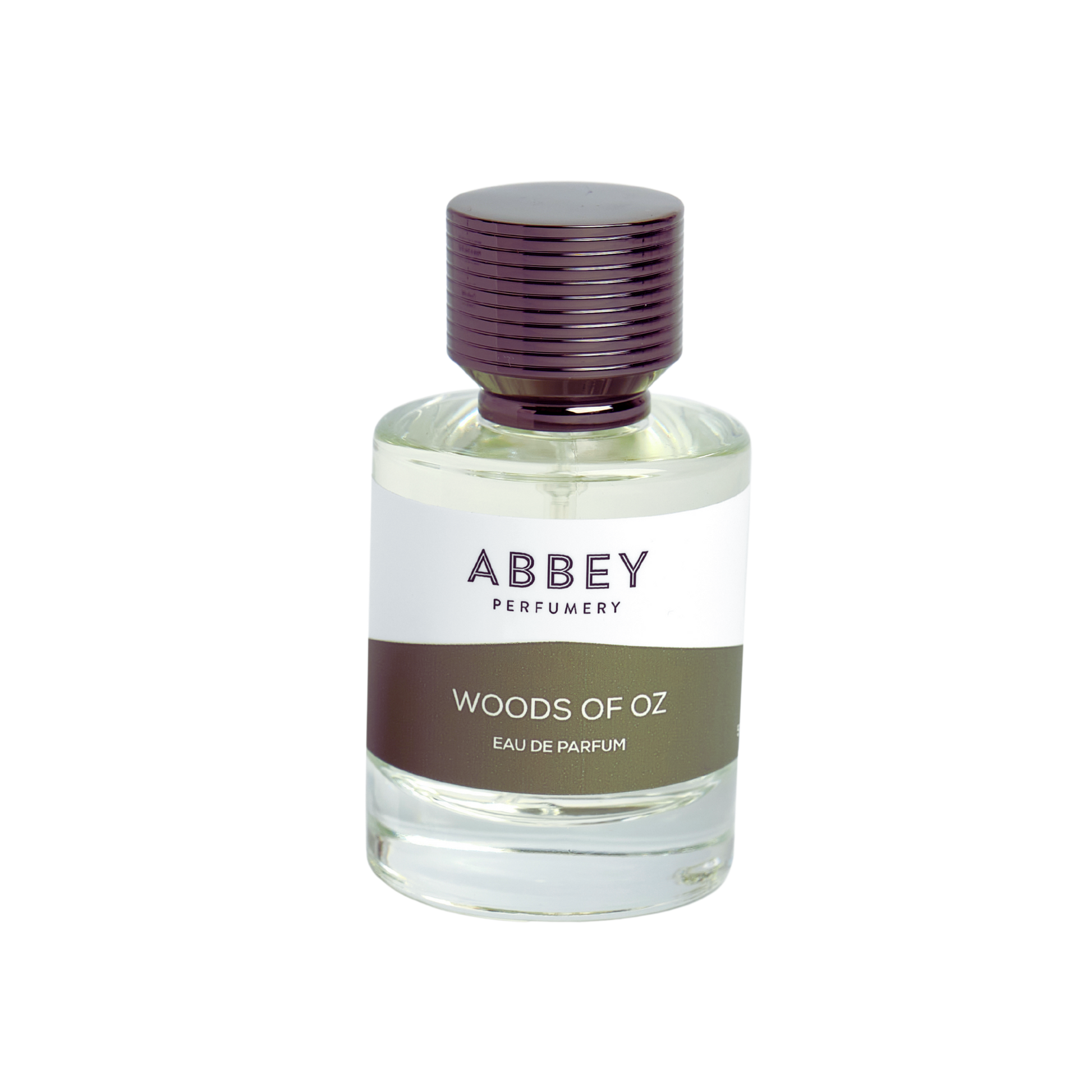 Woods of Oz perfume bottle 50ml on transparent background