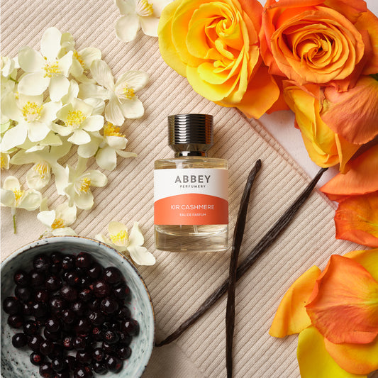 Kir Cashmere perfume bottle with Jasmine and Vanilla
