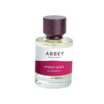 Amber Skies perfume bottle 50ml on transparent background