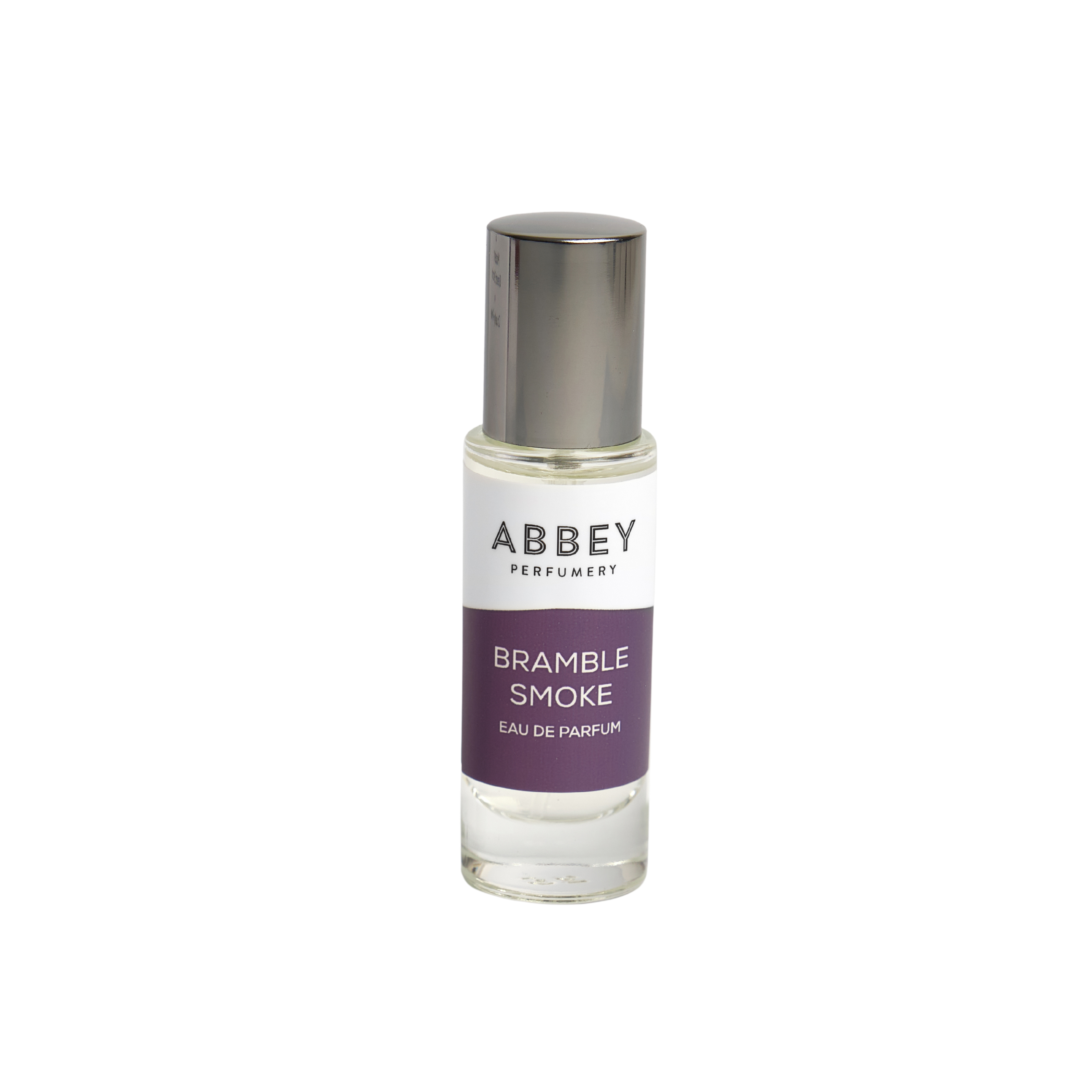 Bramble Smoke perfume bottle 10ml on transparent background