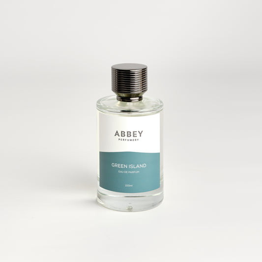 Green Island perfume bottle 100ml on white background
