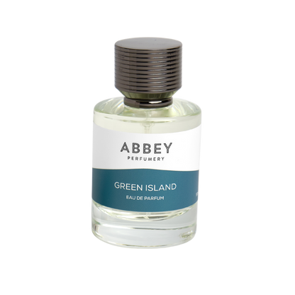 Green Island perfume bottle 50ml on transparent background