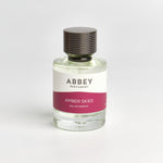 Amber Skies perfume bottle 50ml on white background