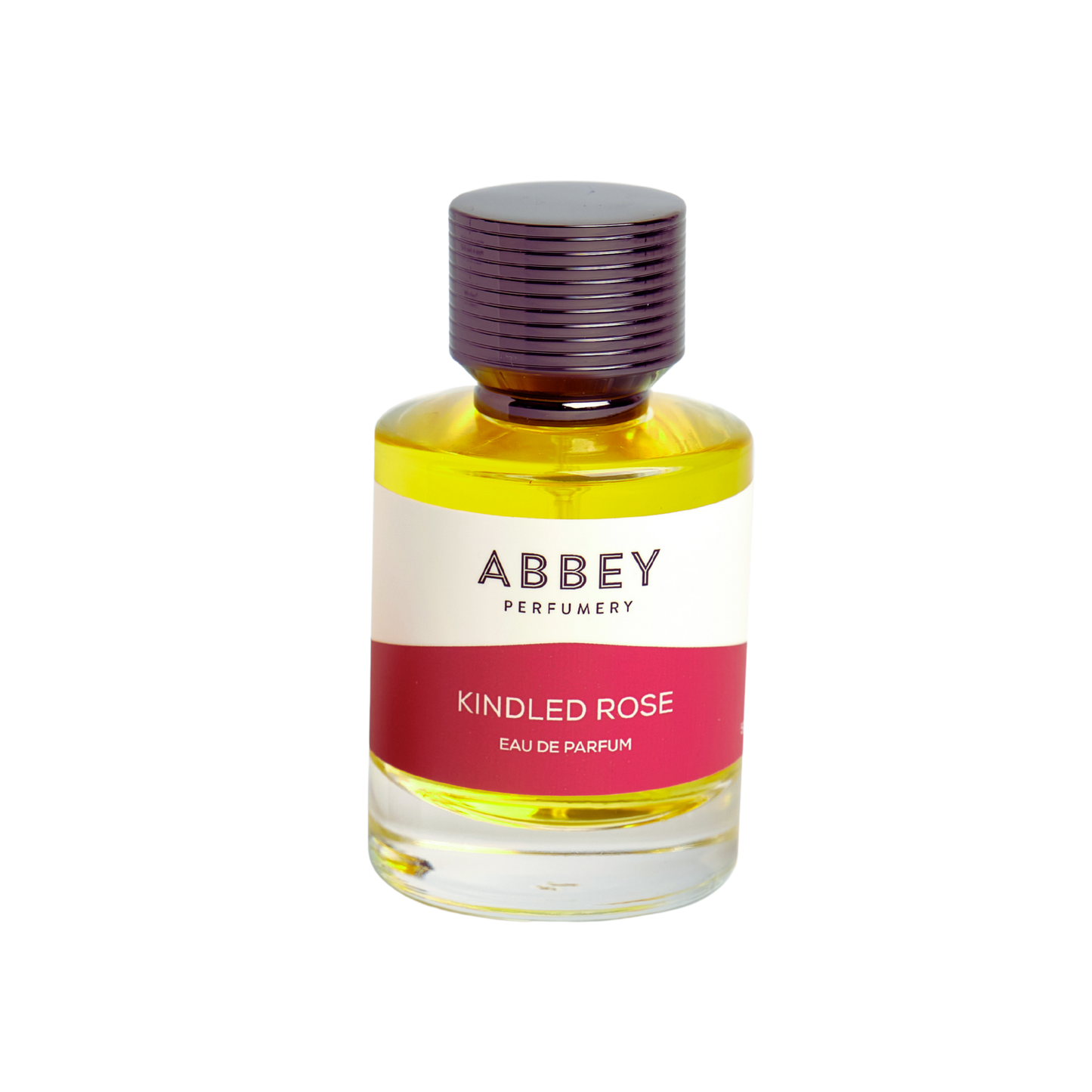 Kindled Rose perfume bottle 50ml on transparent background
