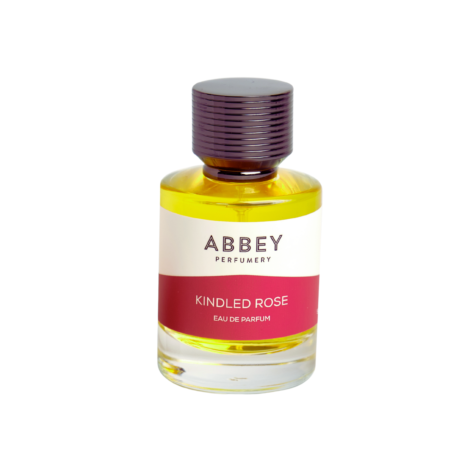 Kindled Rose perfume bottle 50ml on transparent background