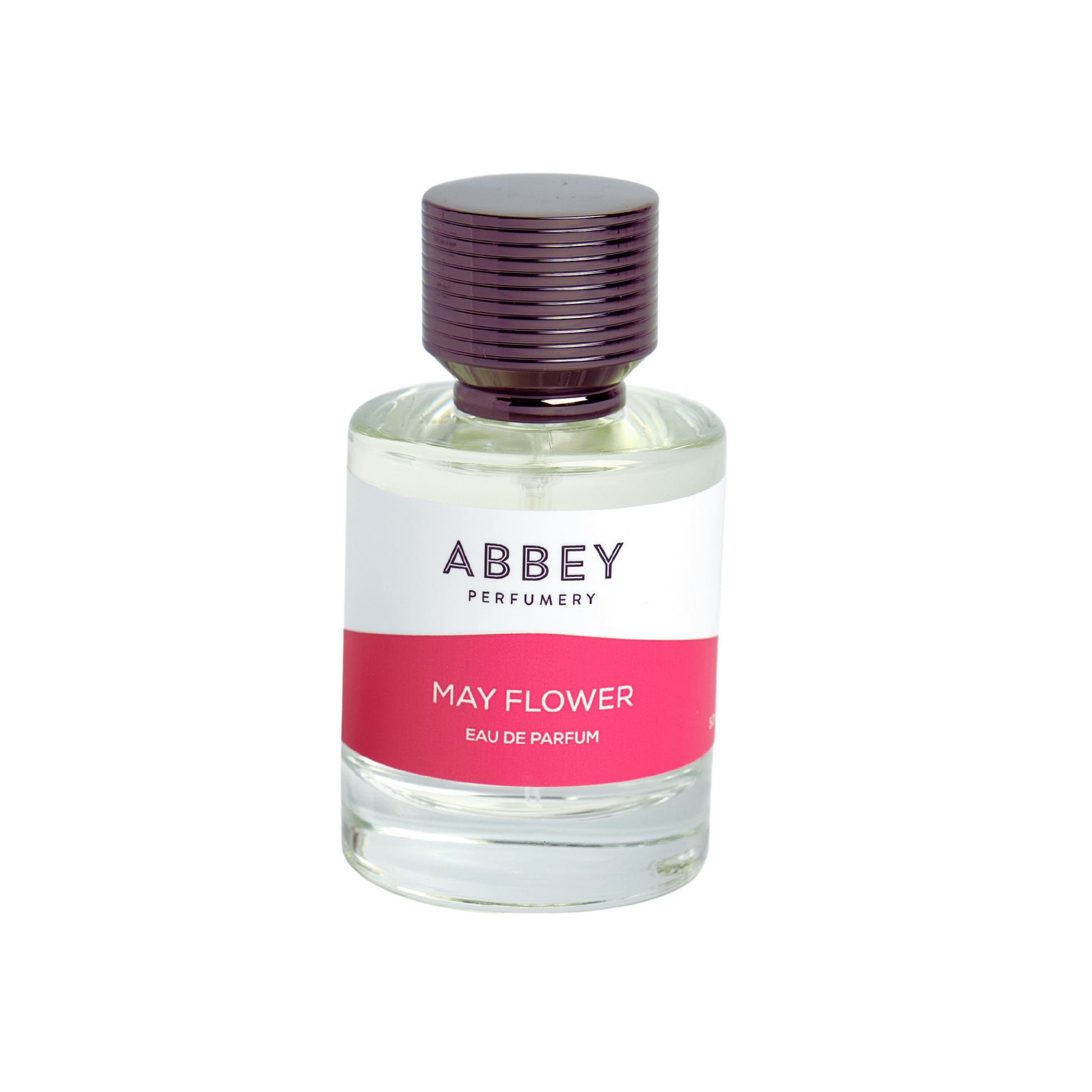 May Flower perfume bottle 50ml on transparent background