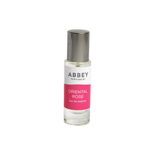 Oriental Rose perfume bottle 10ml on transparent background