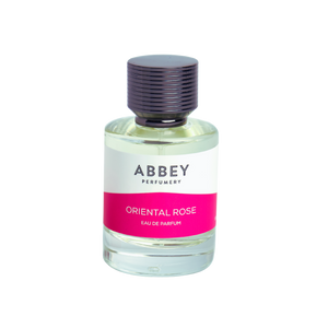 Oriental Rose perfume bottle 50ml on transparent background