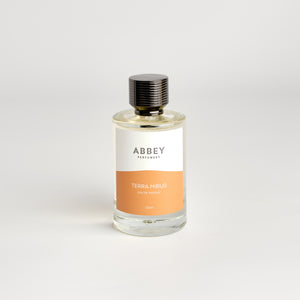 Terra Mirus perfume bottle 100ml on white background