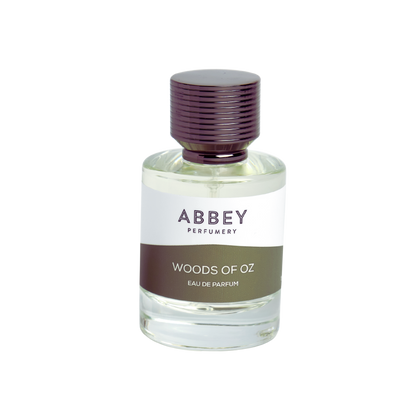 Woods of Oz perfume bottle 50ml on transparent background