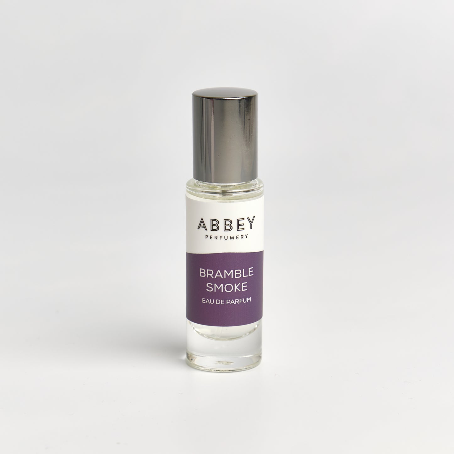 Bramble Smoke perfume bottle 10ml on white background