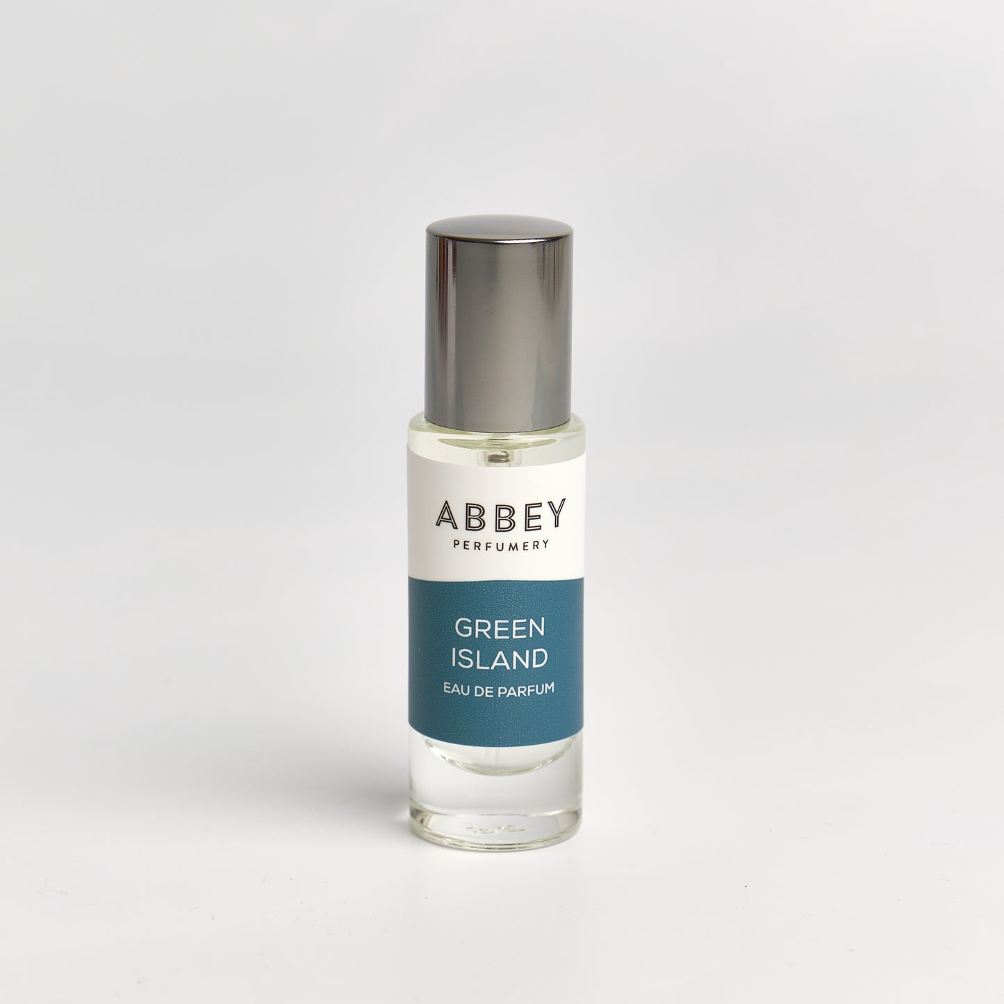 Green Island perfume bottle 10ml on white background