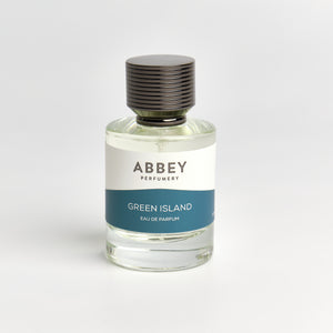 Green Island perfume bottle 50ml on white background