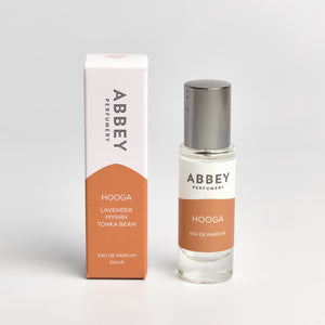 Hooga perfume bottle and box 10ml on white background