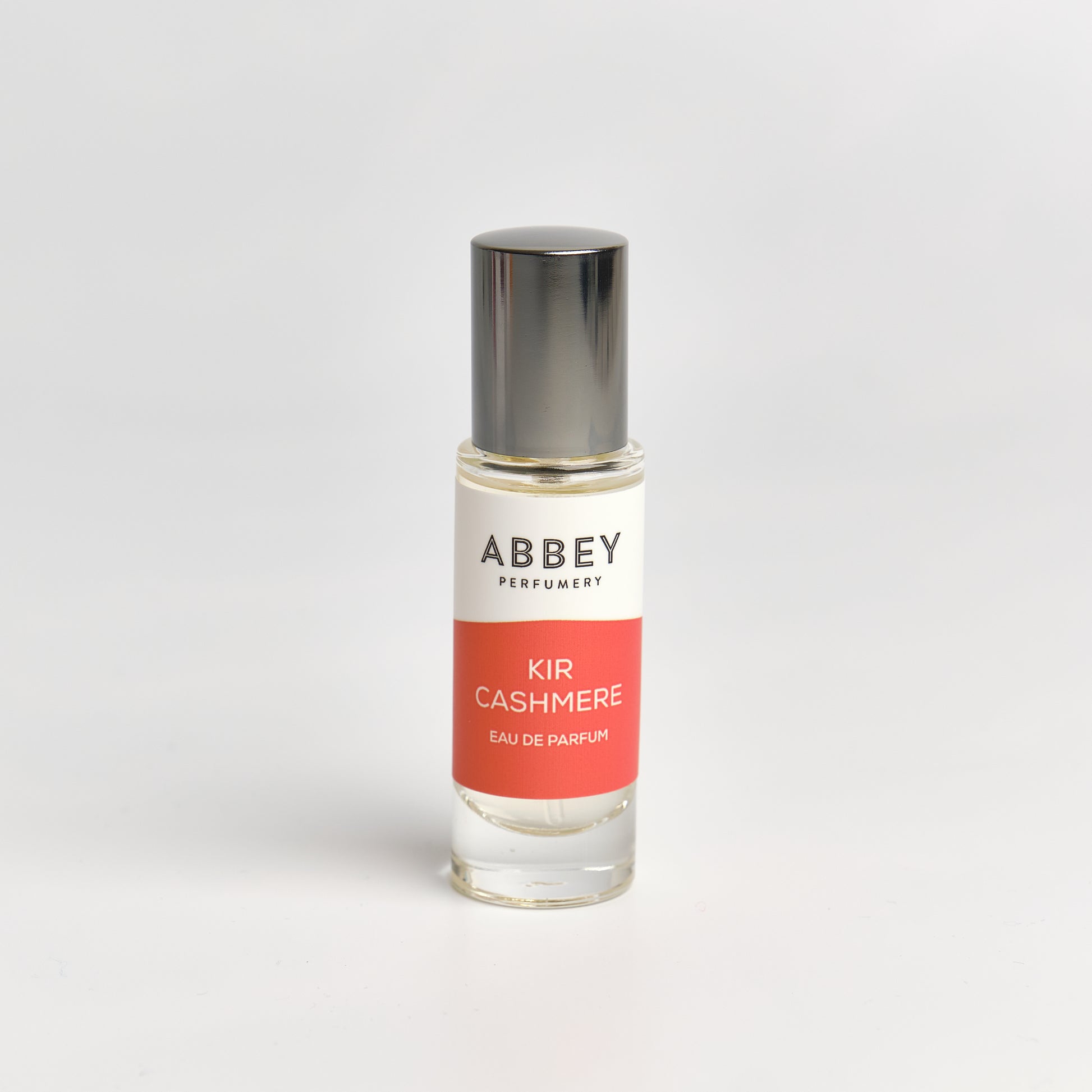 Kir Cashmere perfume bottle 10ml on white background