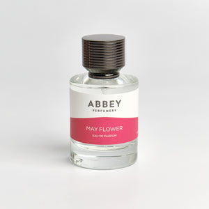 May Flower perfume bottle 50ml on white background
