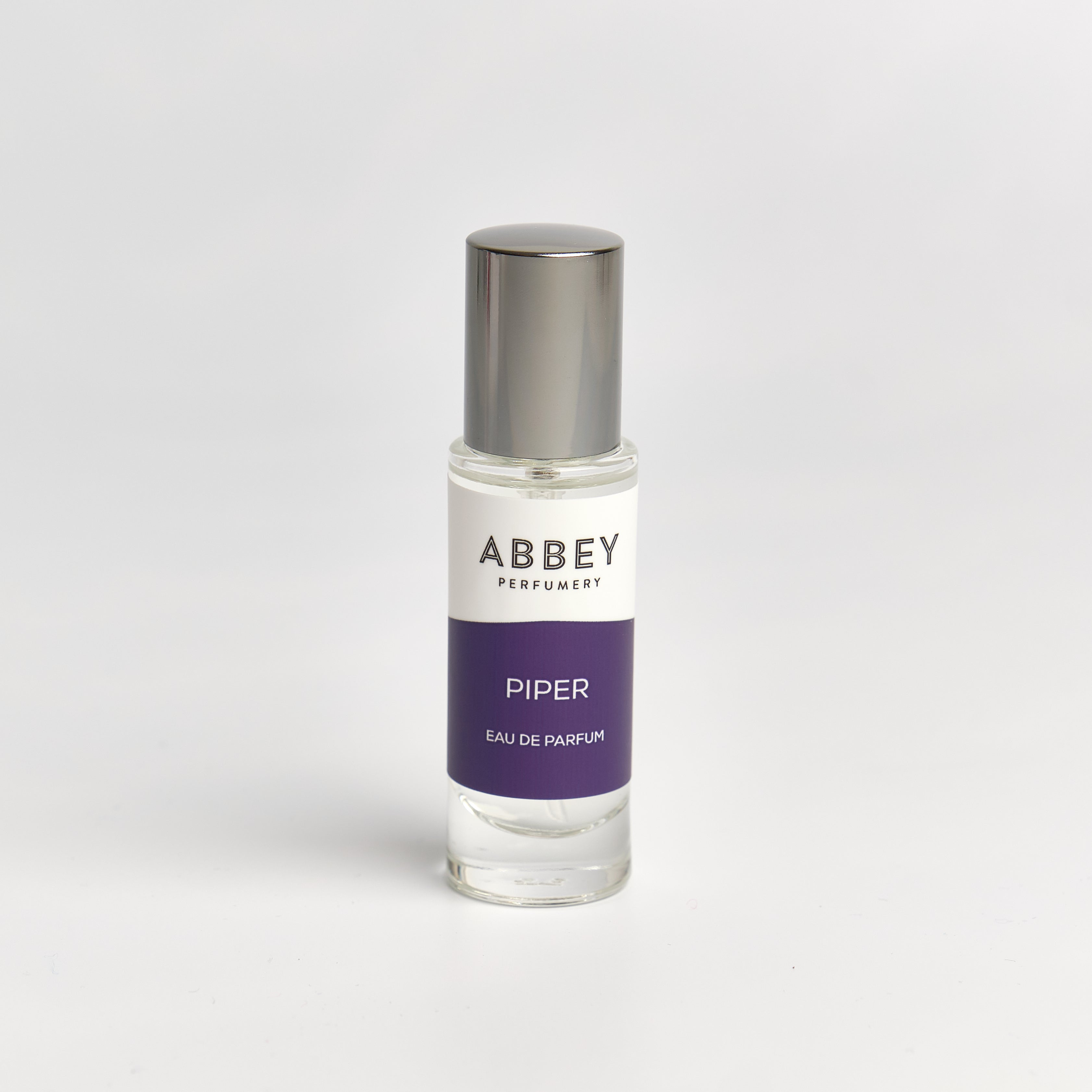 Piper perfume bottle 10ml on white background