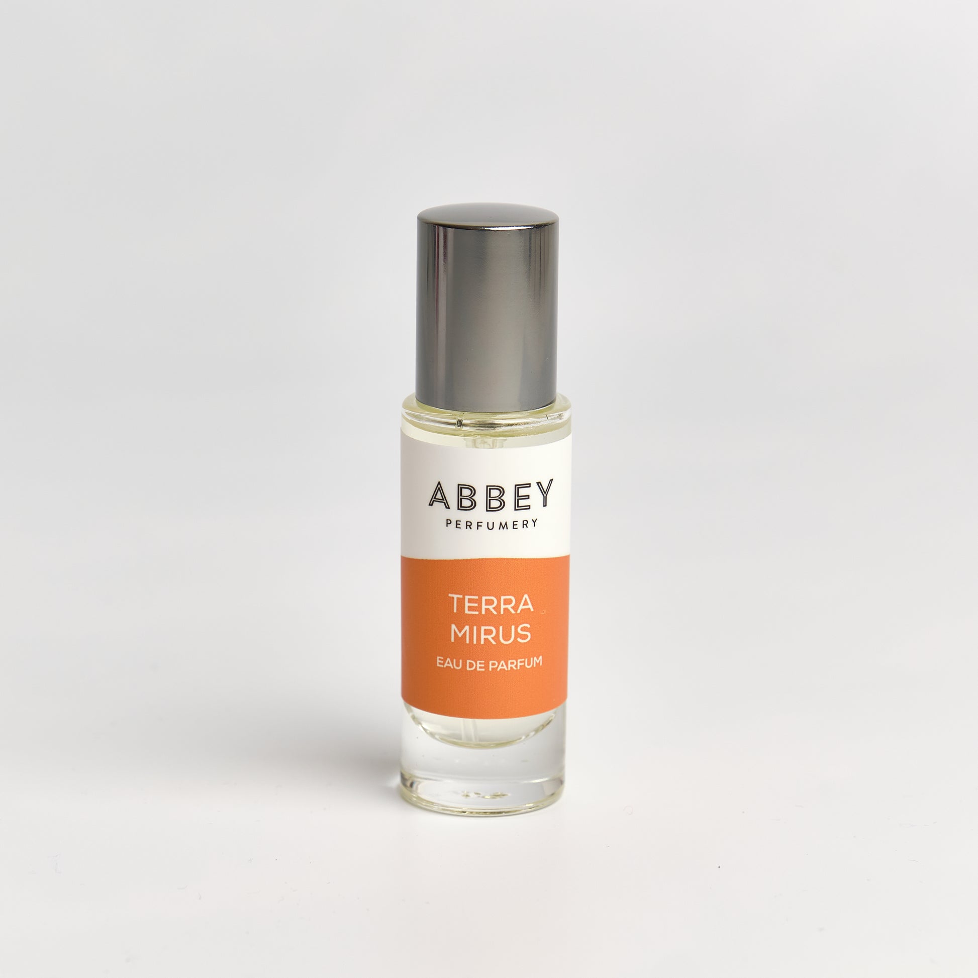Terra Mirus perfume bottle 10ml on white background