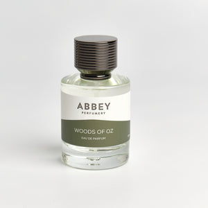 Woods of Oz perfume bottle 50ml on white background